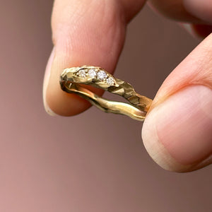 Fjord Diamond Ring - Solid Gold