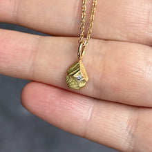 Load image into Gallery viewer, Raw Pebble Pendant - 18K Solid Gold