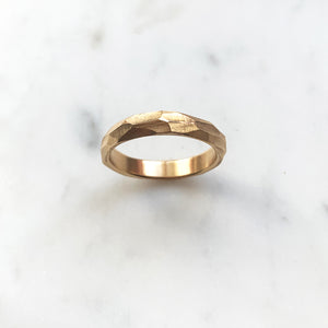 Facet Ring - Solid Gold