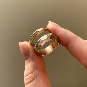 Facet Ring - Solid Gold