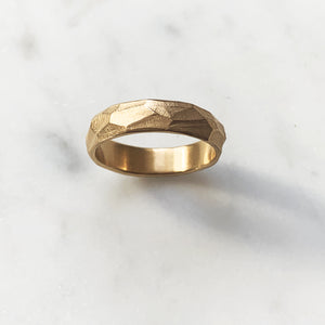 Classic Facet Ring - Solid Gold