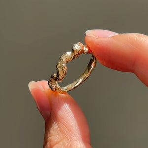 Custom Wave Ring - 18K Gold