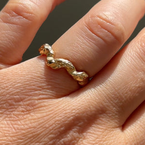 Custom Wave Ring - 18K Gold