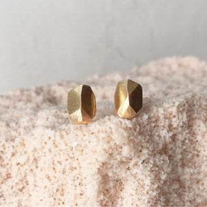 Crystal Studs - 14K Solid Gold